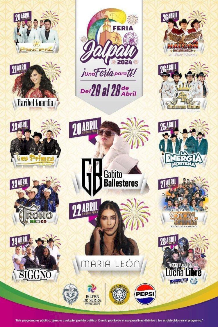 Feria en Jalpan de Serra: ¡Descubre la emocionante cartelera de artistas!*