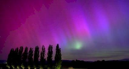¡Auroras Boreales iluminan el cielo nocturno de México en una noche mágica del 10 de mayo!