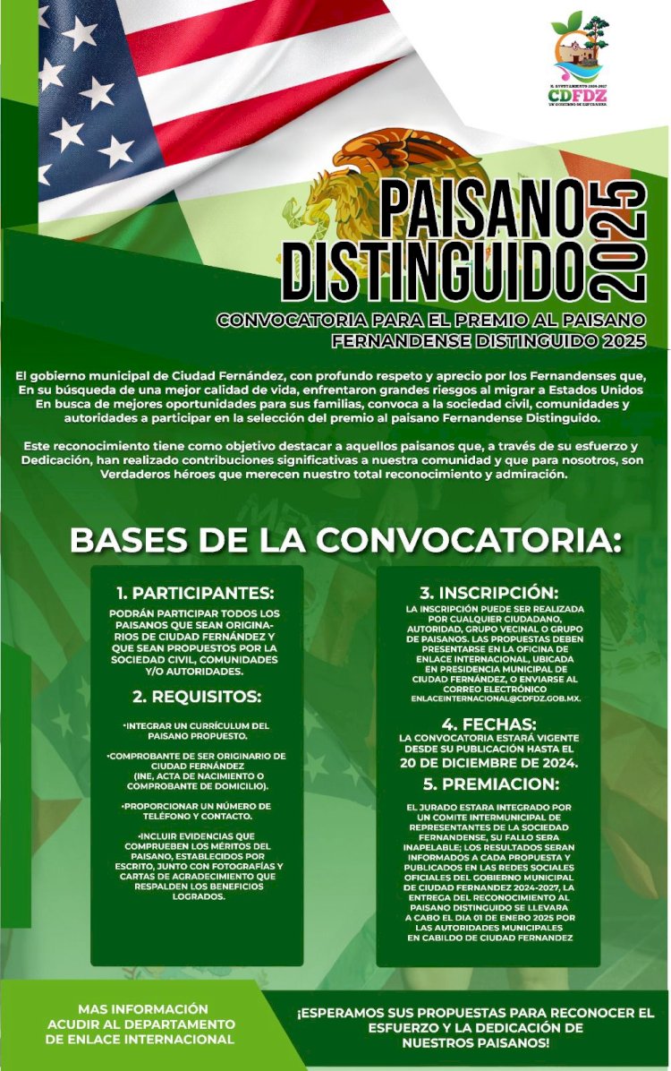 CDFZ celebra a sus paisanos con el Gran Desfile Fernandense y el Premio al Paisano Distinguido 2025